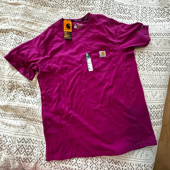 Carhartt Magenta Short Sleeve Tee - Picture 1 of 5